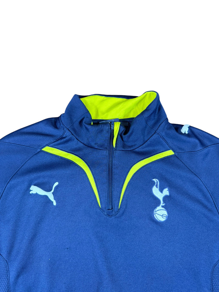 2009/10 Tottenham Hotspurs Puma Football 1/4 Zip Training Shirt - 8/10 - (M)