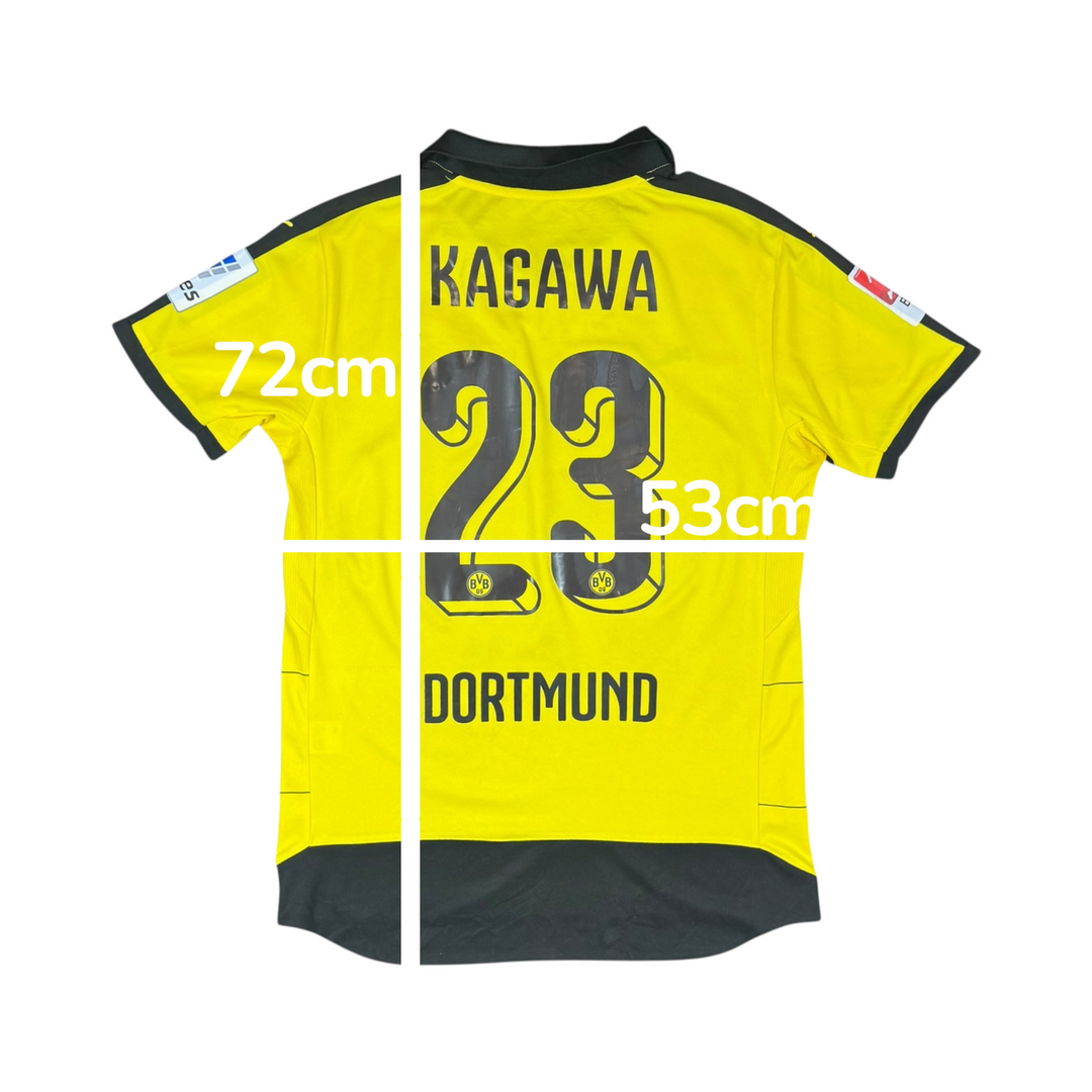 2015-16 Borussia Dortmund Pume Home Shirt KAGAWA #23 - 8/10 - (M)