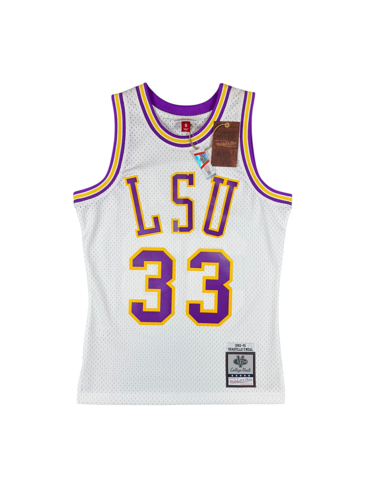 1990/91 Louisiana State University Hardwood Classic Basketball Jersey #33 O’NEAL Brand New (S)