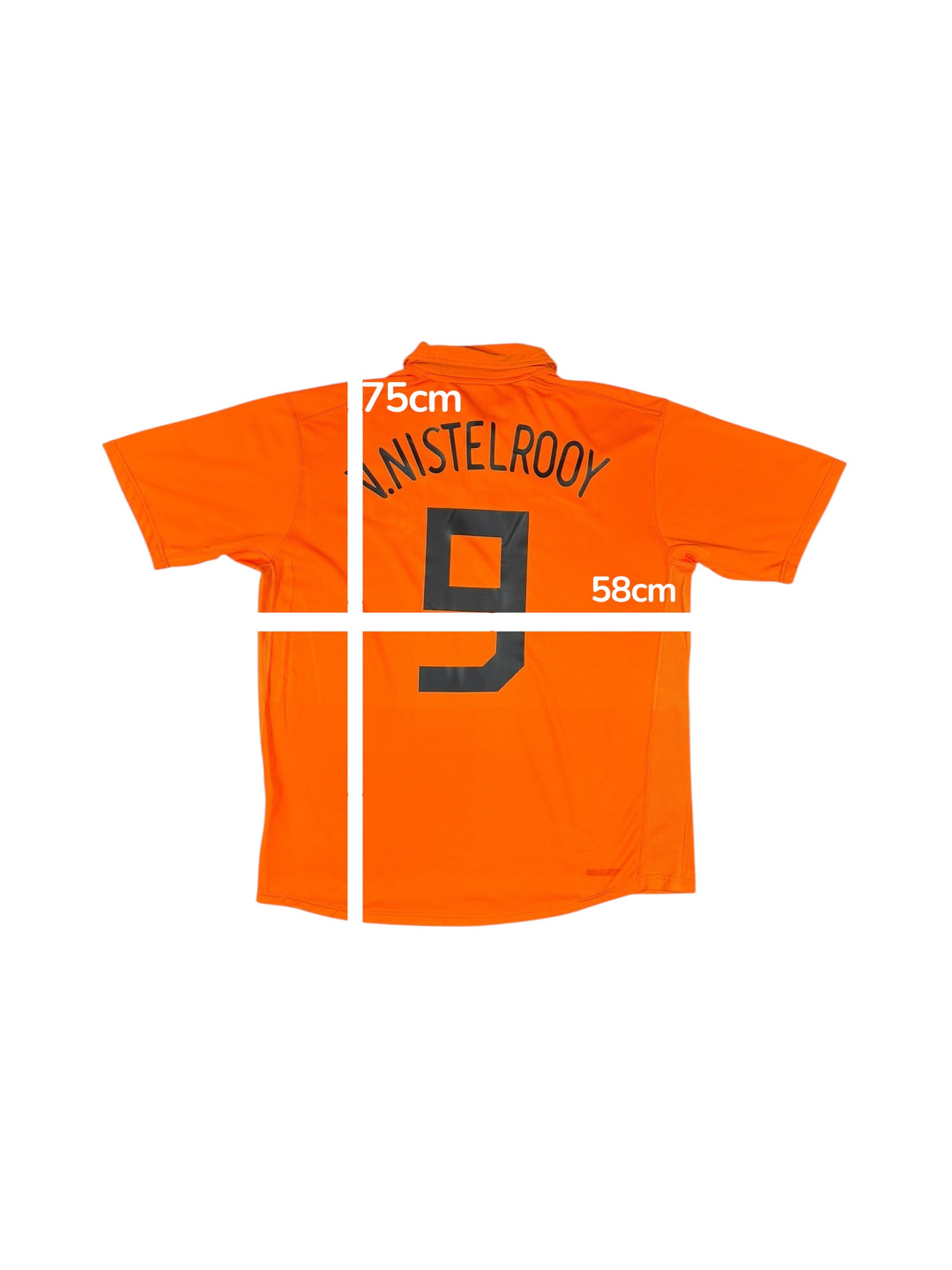 2006-08 Netherlands Nike Home Shirt #9 V. NISTELROOY - 9/10 - (XL)