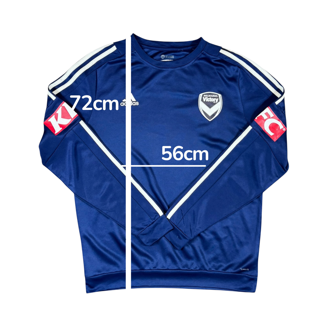 2018-19 Melbourne Victory Adidas L/S Training Shirt - 9/10 - (L)