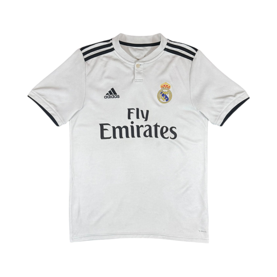 2018-19 Real Madrid Adidas Home Shirt #9 BENZEMA - 7/10 - (S)