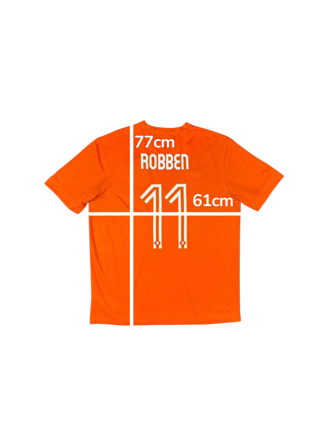 2014-15 Netherlands Nike Home Shirt #11 ROBBEN - 9/10 - (XL)