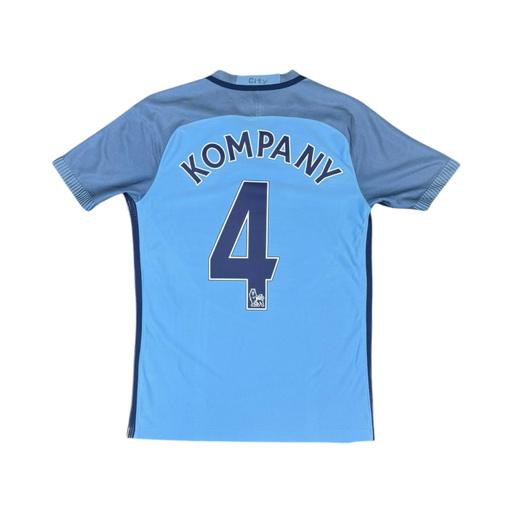 2016-17 Manchester City Nike Home Player Authentic Shirt KOMPANY #4 - 8/10 - (S)