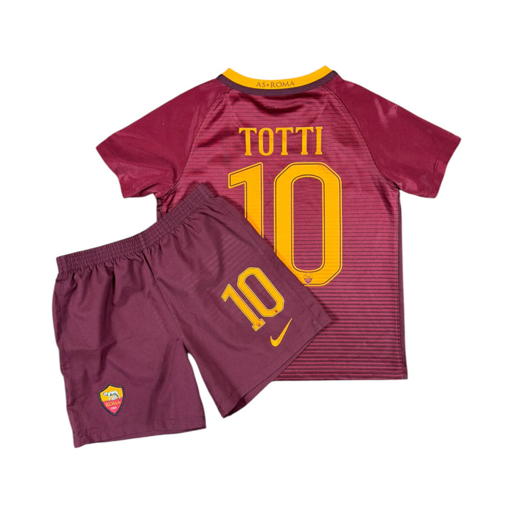 2016-17 Roma Nike Home Shirt + Shorts #10 TOTTI - 9/10 - (6-7 Years)