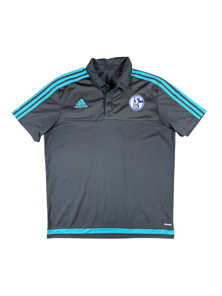 2015/16 Schalke 04 Adidas Football Polo Shirt - 8/10 - (XL)