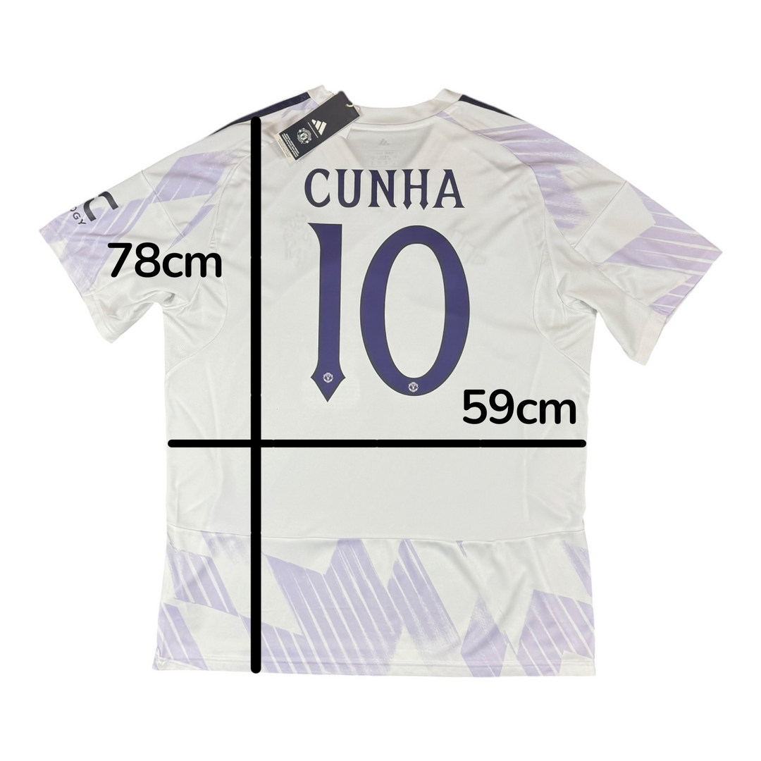 2025-26 Manchester United Away Shirt CUNHA #10 Brand New (XL)