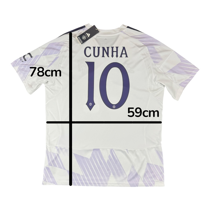 2025-26 Manchester United Away Shirt CUNHA #10 Brand New (XL)