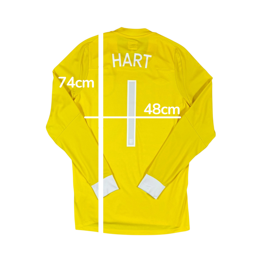 2009-11 England Umbro GK Shirt HART #1 - 9/10 - (S)