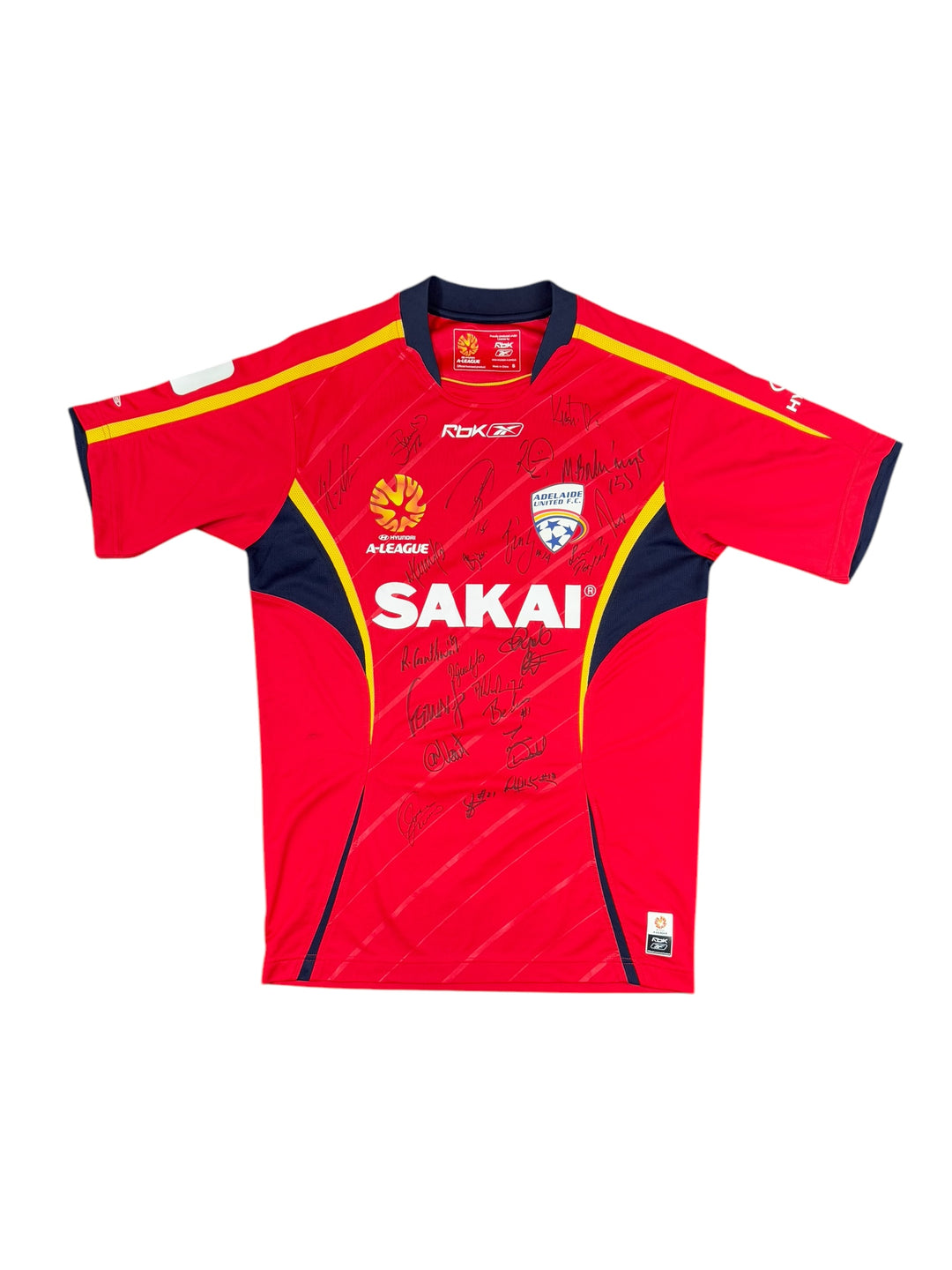 2005/06 Adelaide United Reebok Football Shirt Signed - 9/10 - (S)