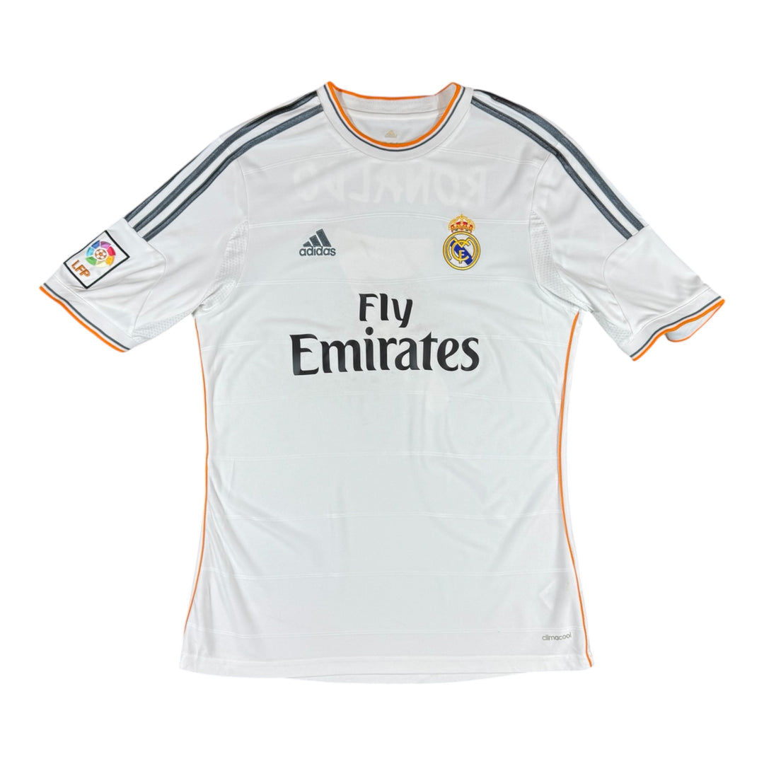 2013-14 Real Madrid Adidas Home Shirt #7 RONALDO - 8/10 - (L)