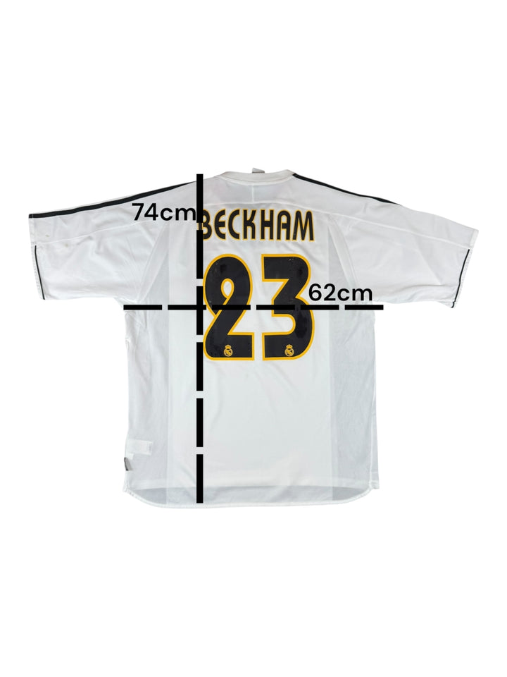 2003/04 Real Madrid Adidas Home Football Shirt #23 BECKHAM - 7/10 - (XL)