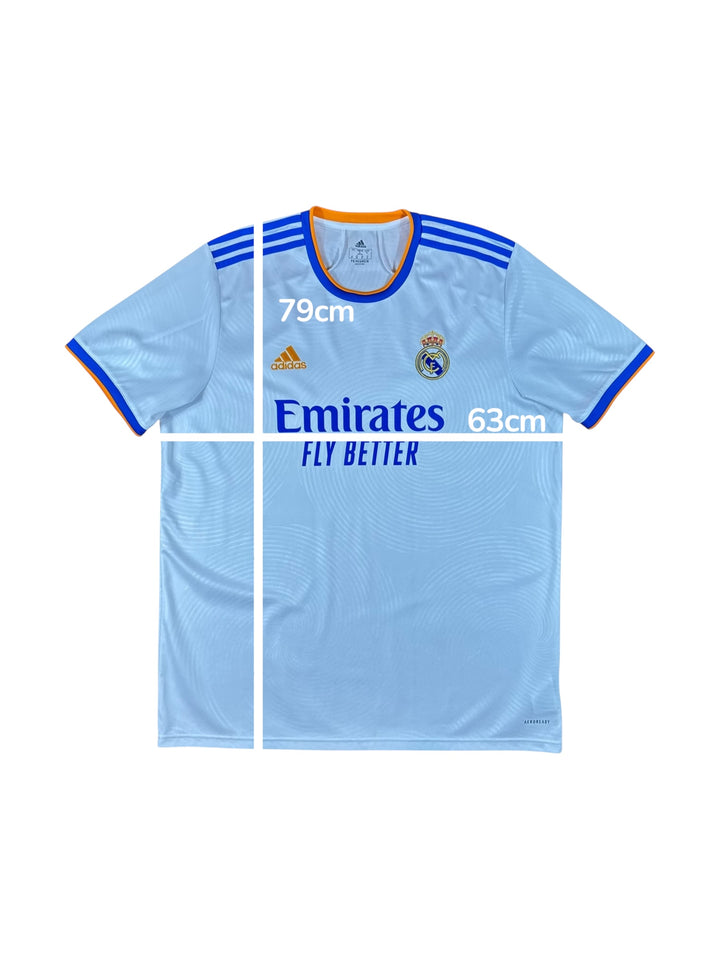 2021/22 Real Madrid Adidas Home Football Shirt - 8/10 - (XL)