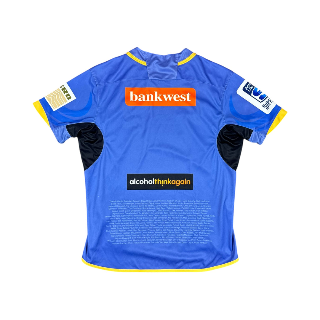 2015 Western Force Home Rugby Shirt - 7/10 - (XL)