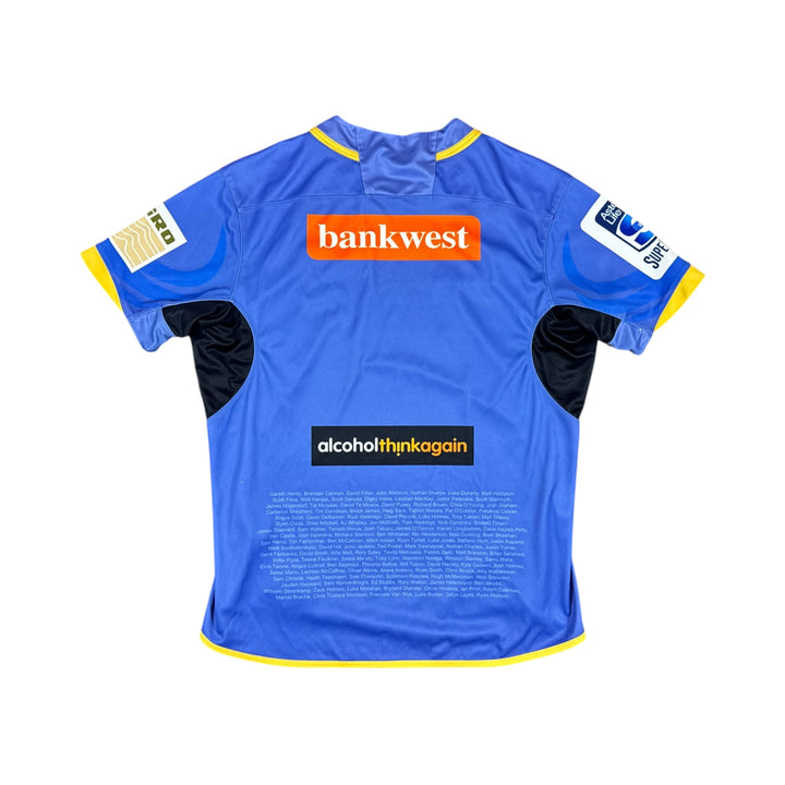 2015 Western Force Home Rugby Shirt - 7/10 - (XL)