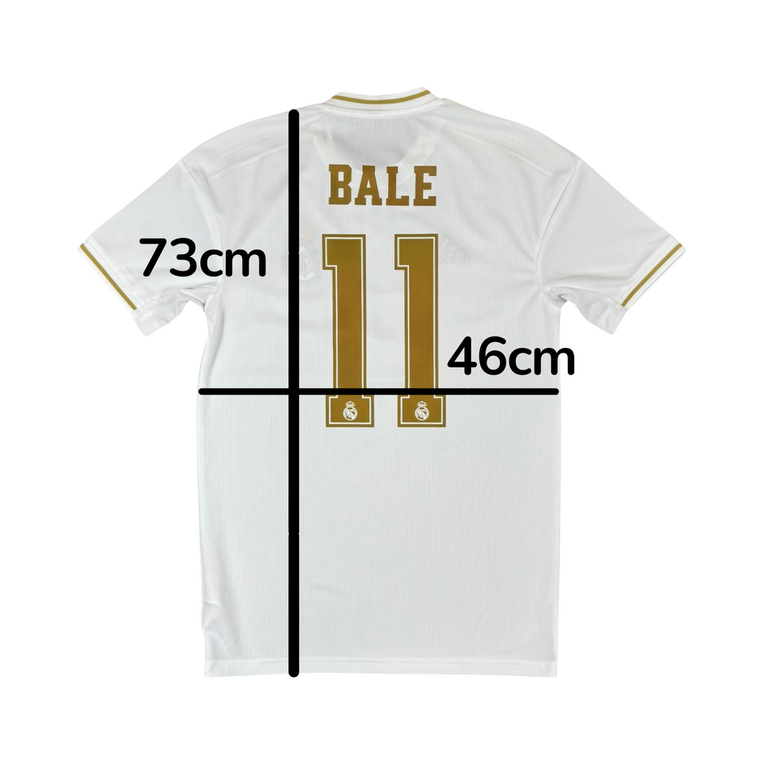 2019-20 Real Madrid Adidas Home Shirt BALE #11 - 9/10 - (S)
