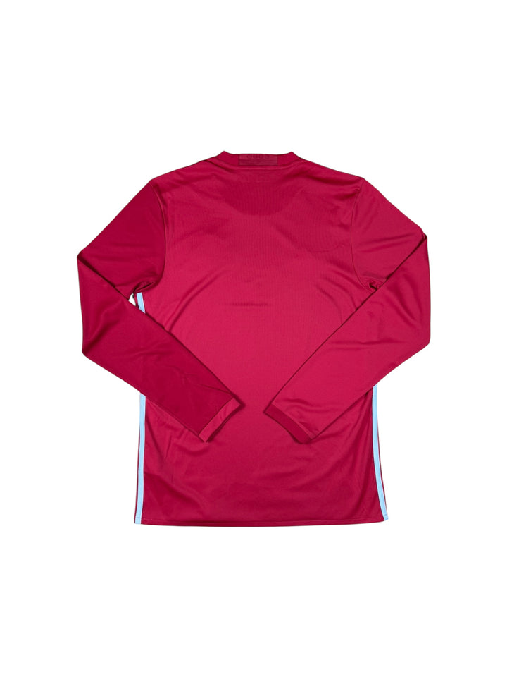 2016/17 Manchester United Adidas Home Football Shirt Longsleeve - 9/10 - (M)