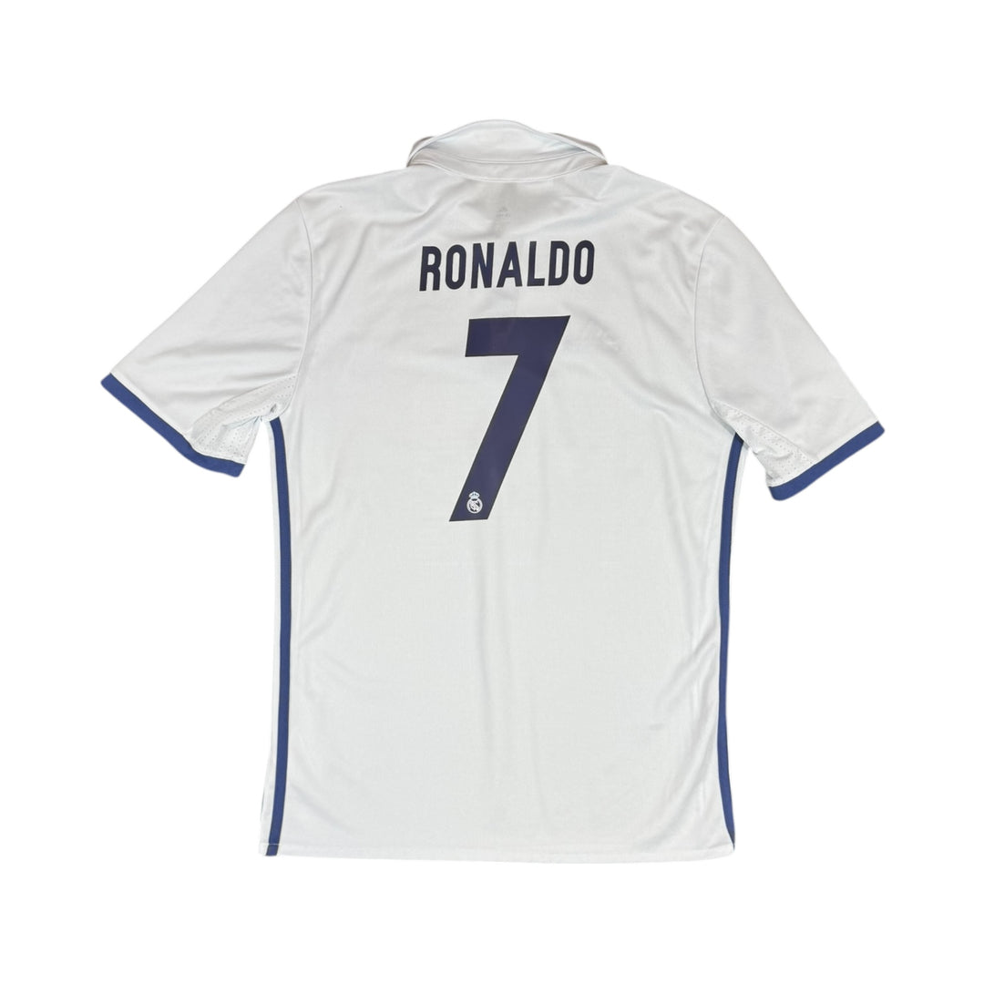 2016-17 Real Madrid Adidas Home Shirt #7 RONALDO - 9/10 - (15-16 Years)