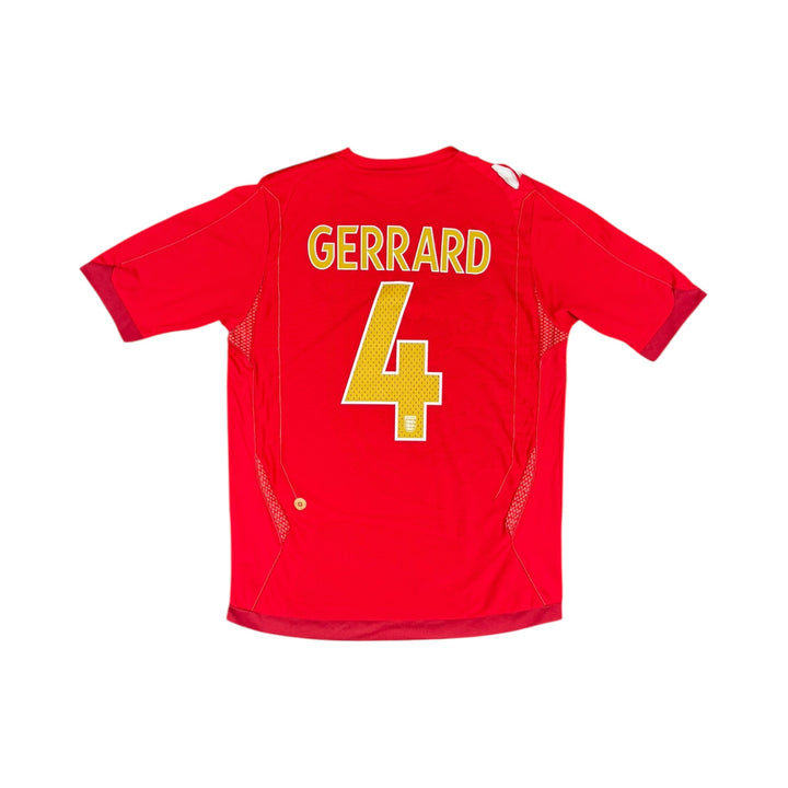2006-08 England Umbro Away Shirt #4 GERRARD - 7/10 - (M)