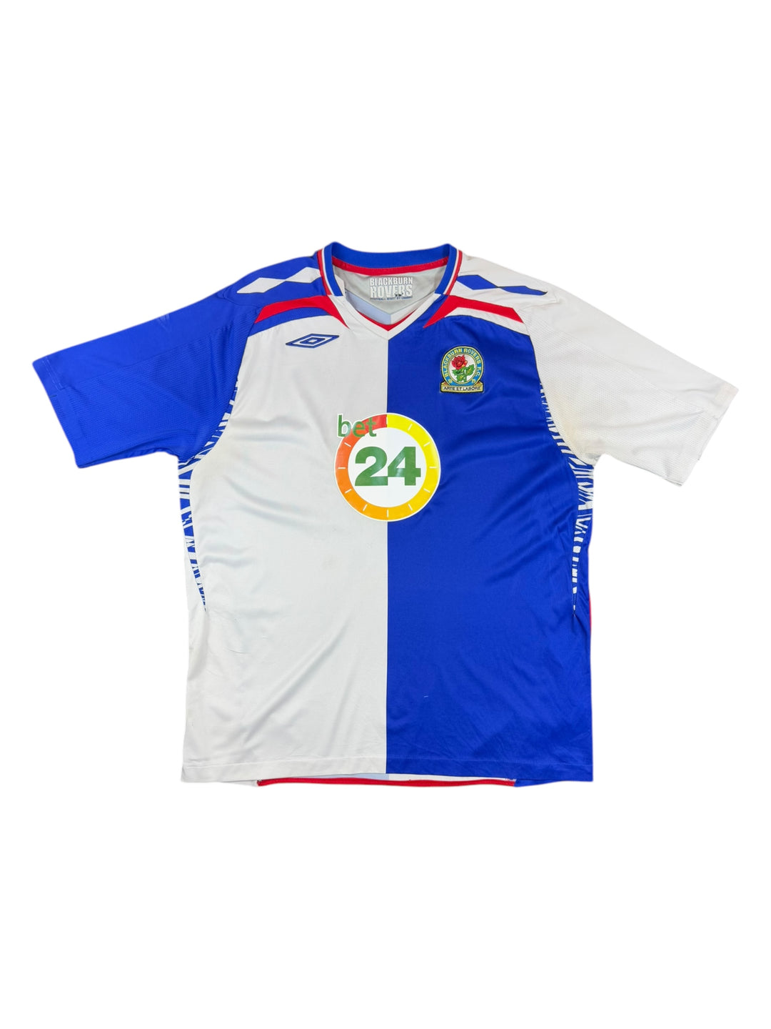 2007/08 Blackburn Rovers Umbro Home Football Shirt - 7/10 - (XL)