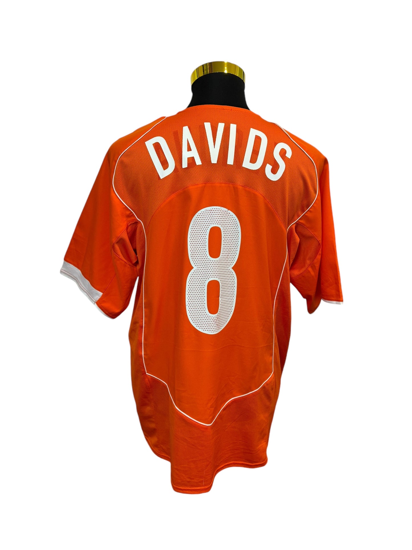 Netherlands T90 2004/05 Home Football Jersey #8 Davids