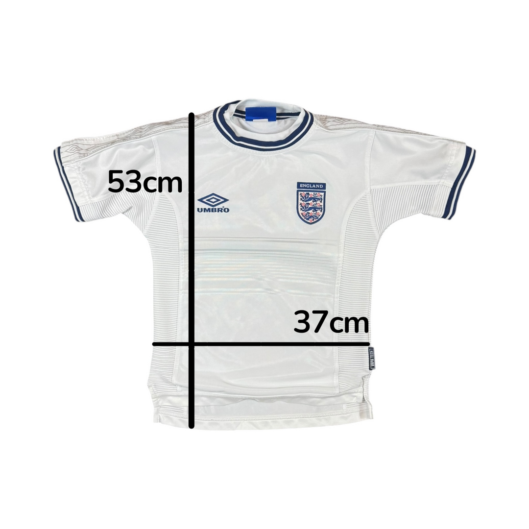 1999-00 England Home Shirt - 8/10 - (8-9 Years)