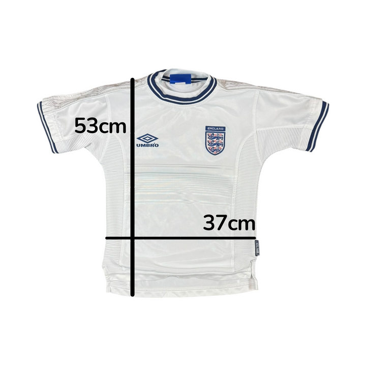 1999-00 England Home Shirt - 8/10 - (8-9 Years)