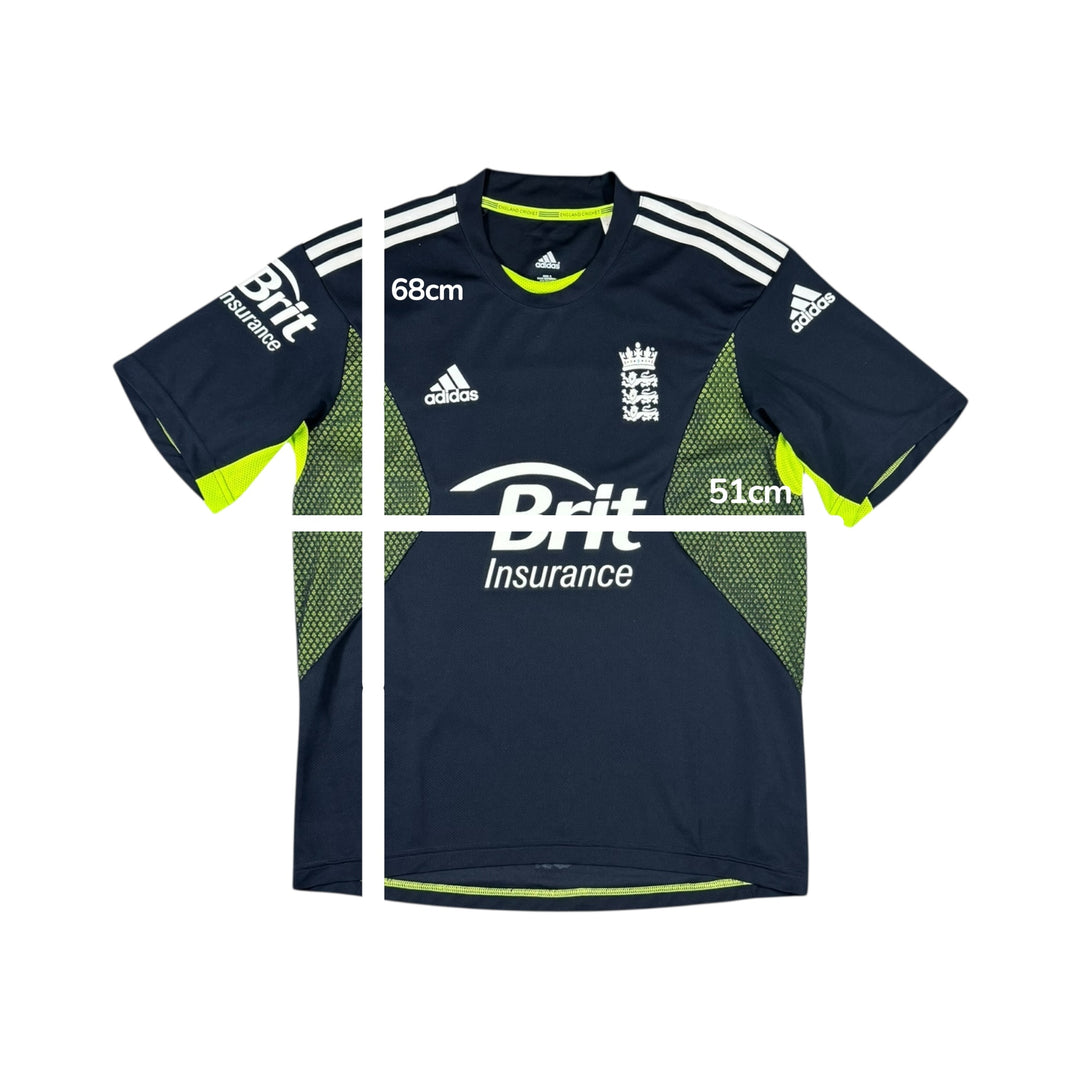 2010-11 England Cricket Adidas Away Shirt Player Issue - 10/10 - (S)