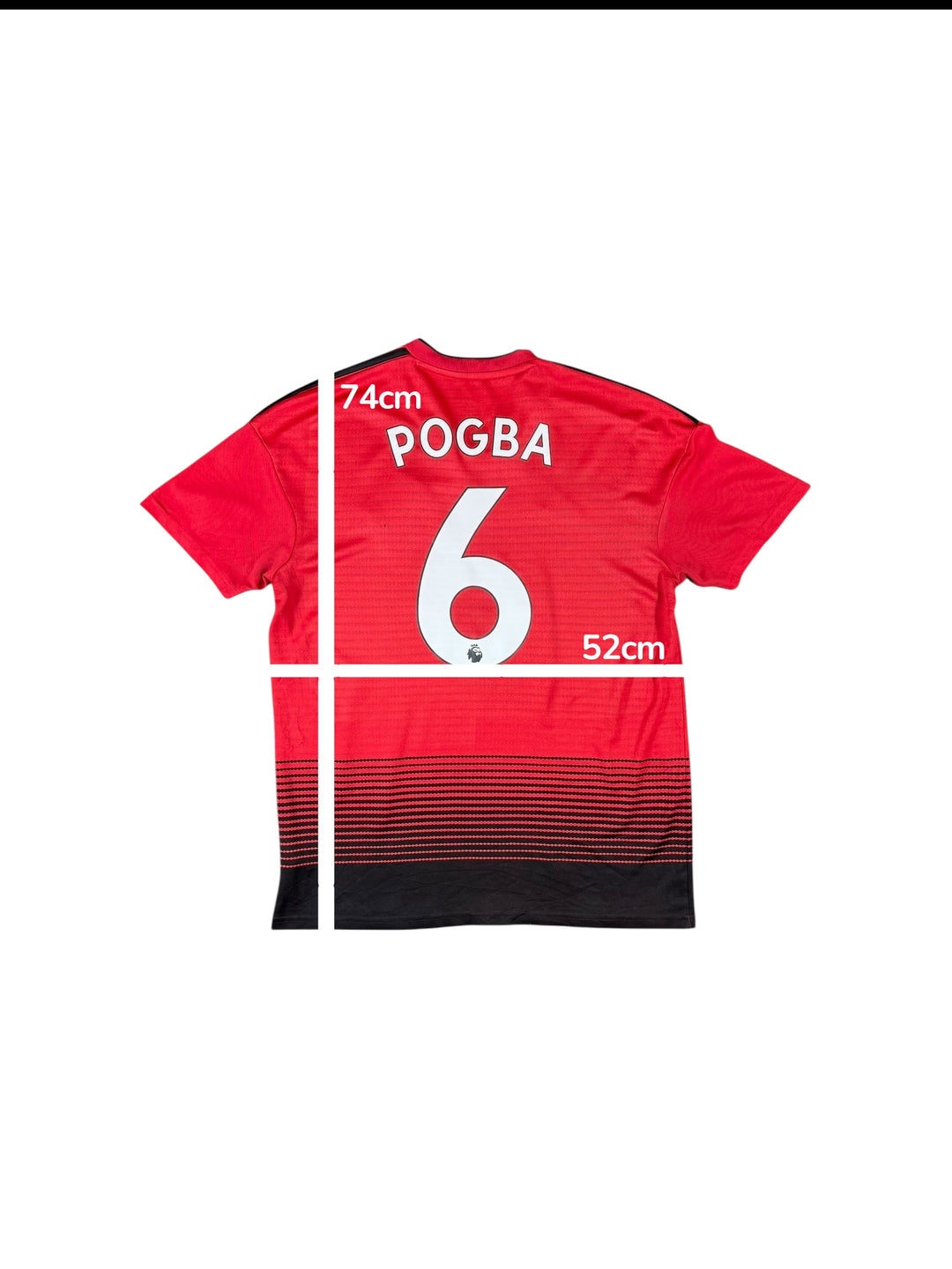 2018-19 Manchester United Adidas Home Shirt #9 POGBA - 7/10 - (M)
