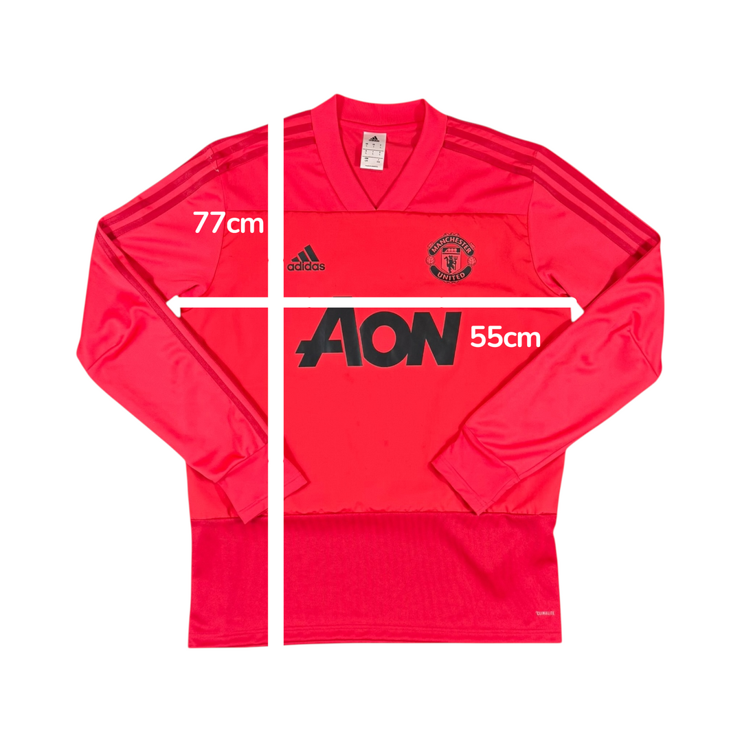 2018-19 Manchester United Adidas Training Longsleeve Shirt - 8/10 - (L)