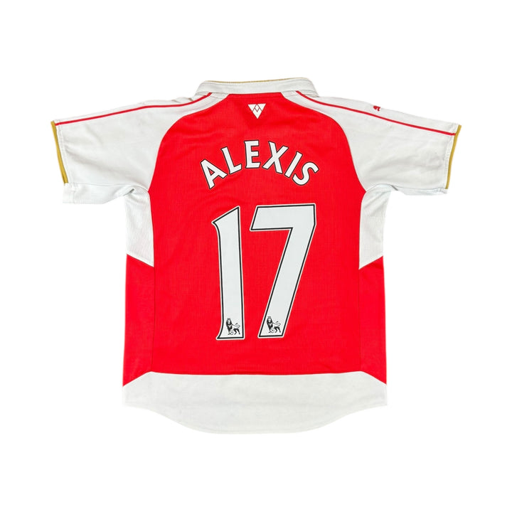 2015-16 Arsenal Puma Home Shirt #17 ALEXIS - 7/10 - (11-12 Years)