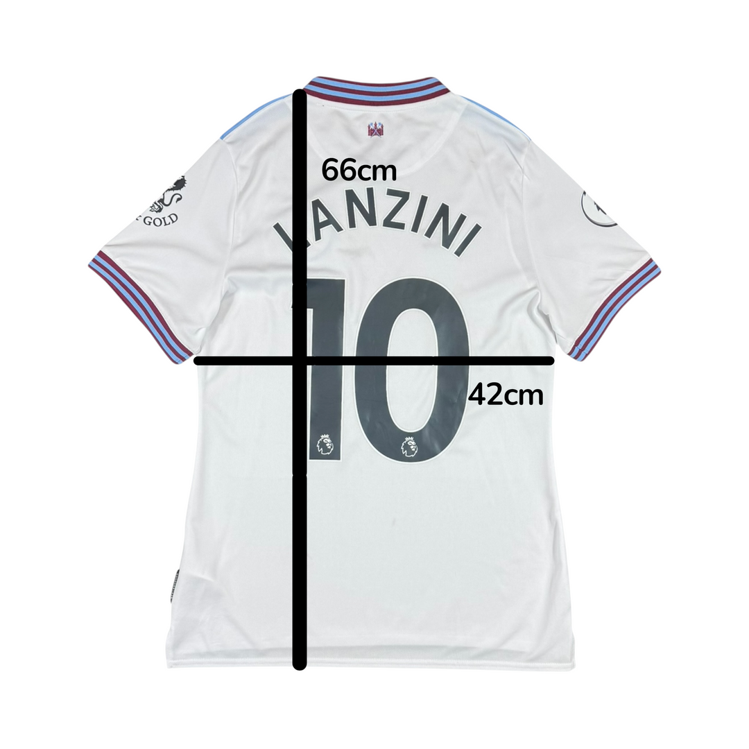 2019-20 West Ham Umbro Away Shirt #10 LANZINI - 8/10 - (11-12 Years)