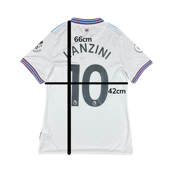 2019-20 West Ham Umbro Away Shirt #10 LANZINI - 8/10 - (11-12 Years)
