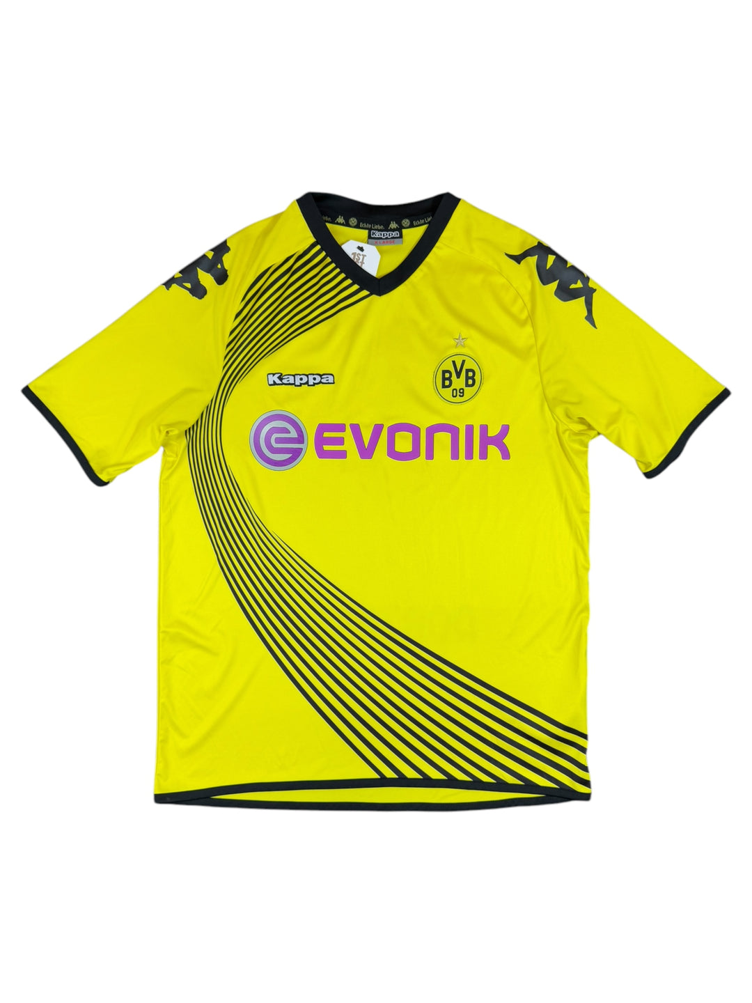 2011/12 Borussia Dortmund Kappa Home Football Shirt #7 Leitner - 8/10 - (XL)