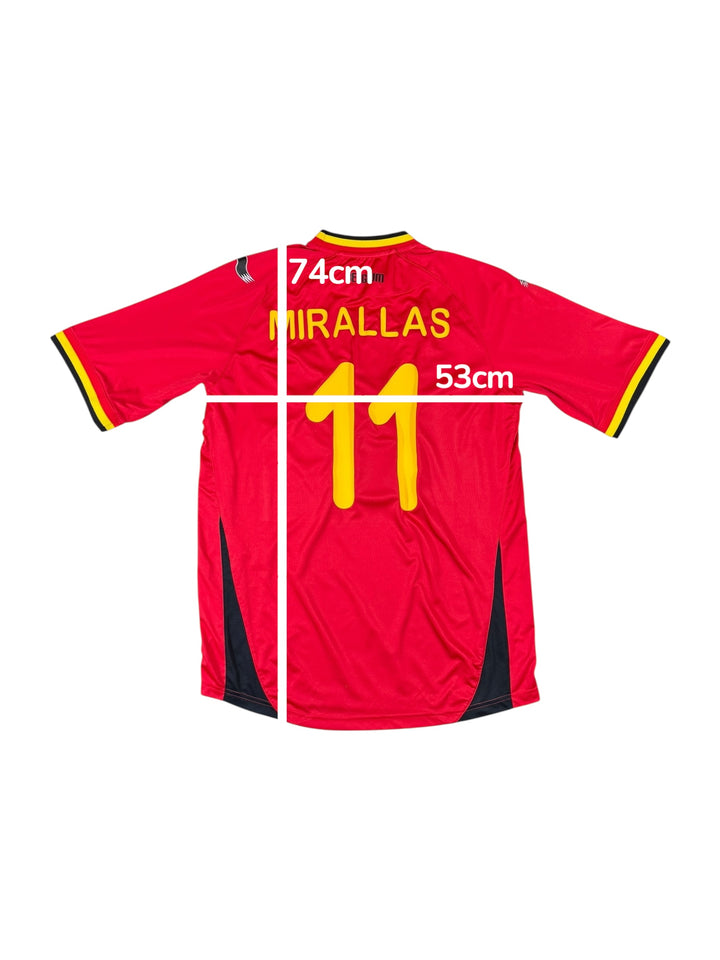 2014/15 Belgium Burrda Sports Home Shirt #11 MIRALLAS - 8/10 - (XL)
