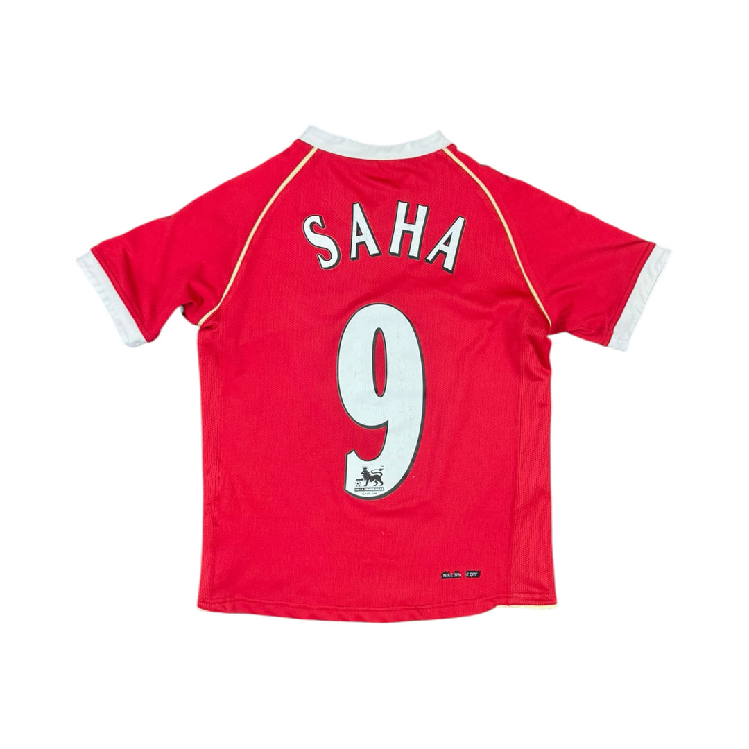 2006-07 Manchester United Home Shirt SAHA #9 - 7/10 - (9-10 Years)
