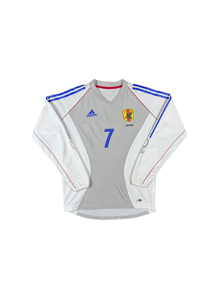 2002-04 Japan Adidas Away Longsleeve Shirt #7 NAKATA - 9/10 - (XL)