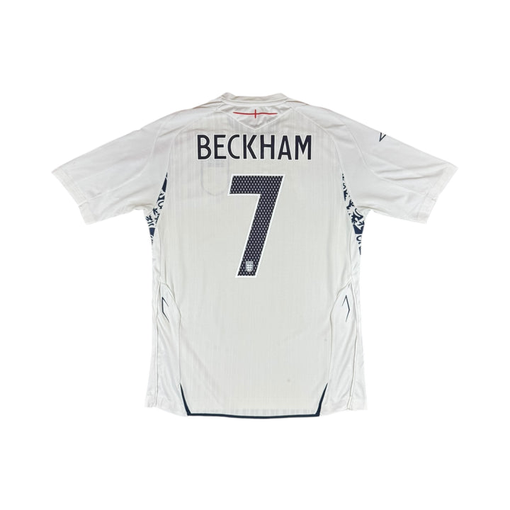 2007-09 England Umbro Home Shirt #7 BECKHAM - 7/10 - (L)