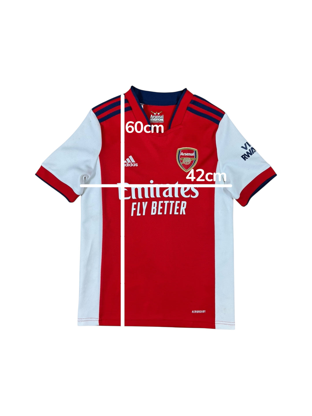 2021/22 Arsenal Home Shirt - 7/10 - (11-12 Years)