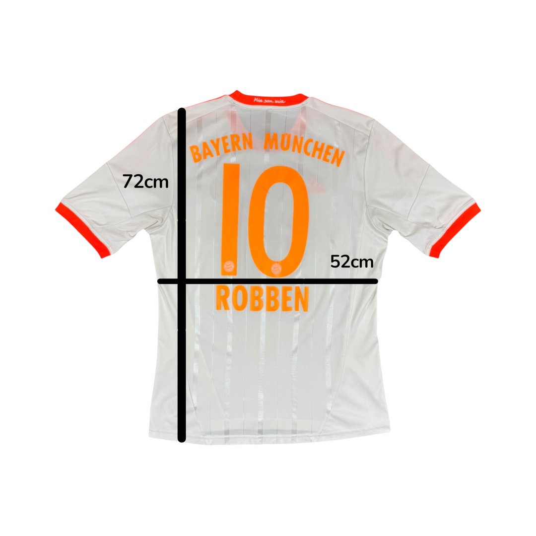 2012-13 Bayern Munich Adidas Away Shirt #10 ROBBEN - 8/10 - (M)