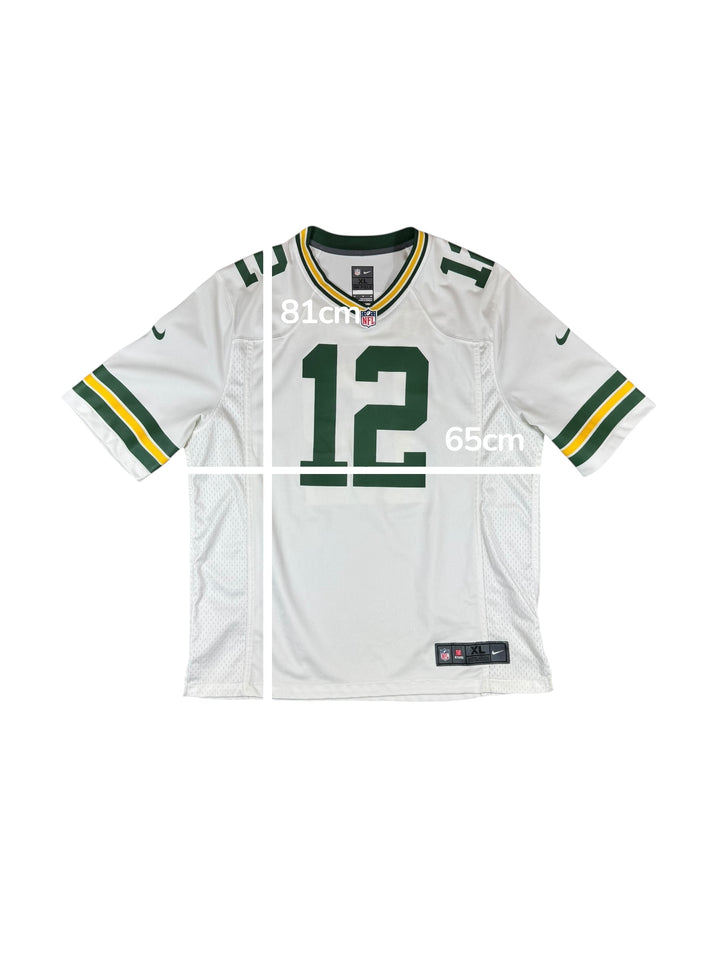 2012-22 Green Bay Packers Nike NFL Away Shirt #12 RODGERS - 9/10 - (XL)