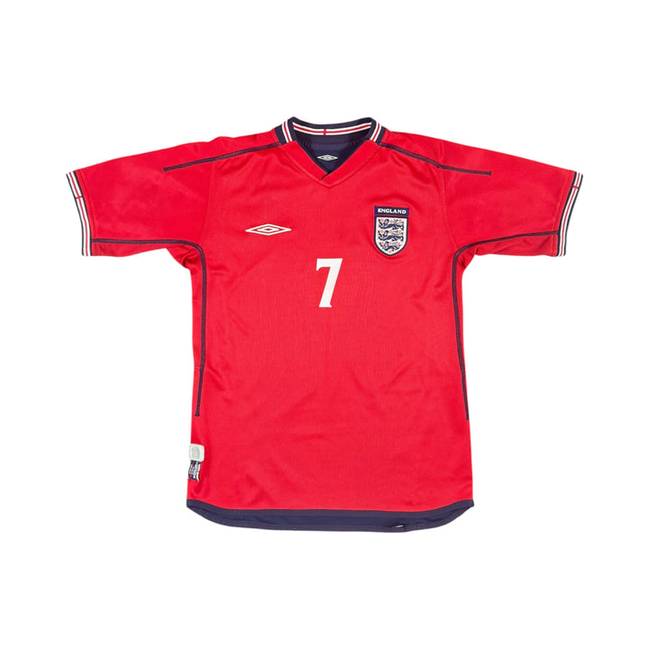 2002-04 England Away Shirt Reversible BECKHAM #7 - 9/10 - (15-16 Years)