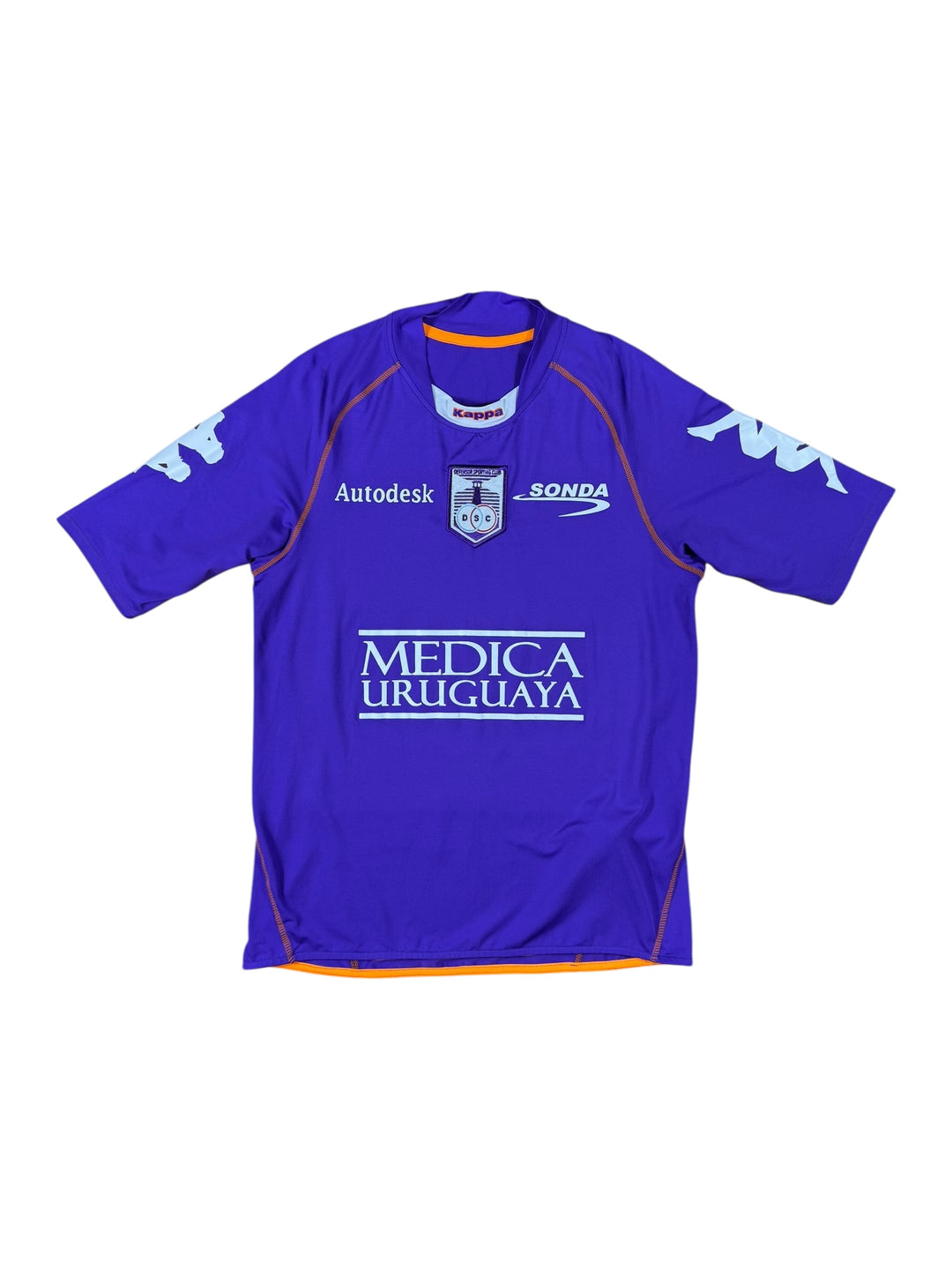 2010 Defensor Sporting Kappa Home Football Shirt #9 RODRIGO MORA - 9/10 - (M)