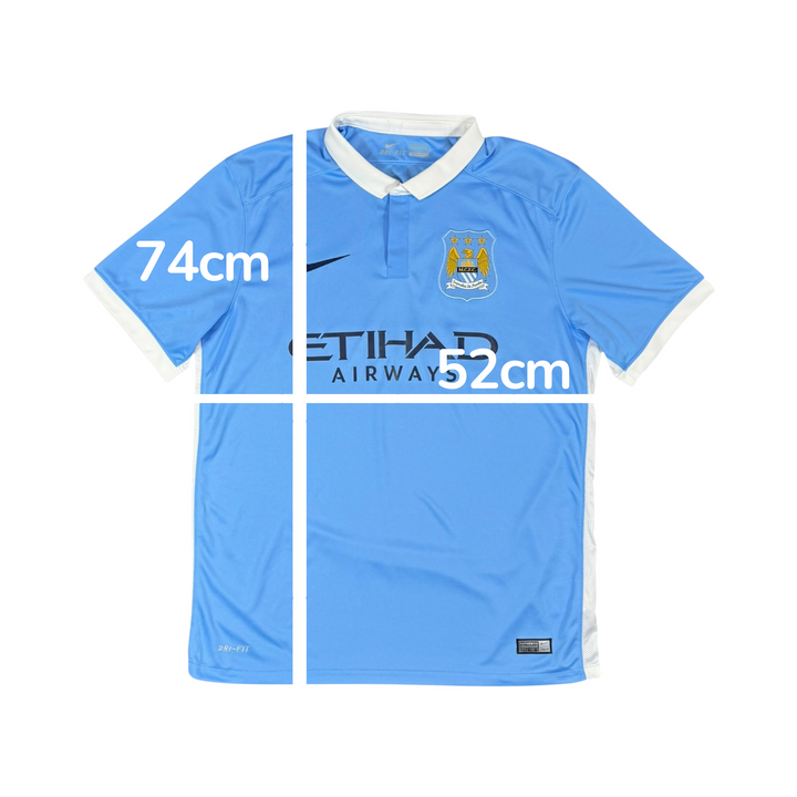 2015-16 Manchester City Nike Home Shirt - 9/10 - (L)