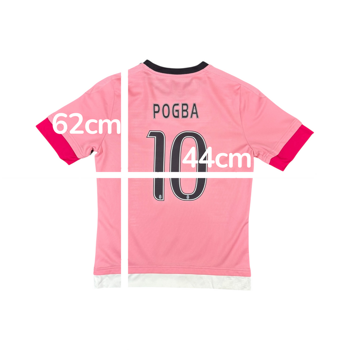 2015-16 Juventus Adidas Away Shirt POGBA #10 - 8/10 - (13-14 Years)