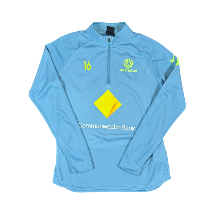 2022-23 Australia Nike 1/4 Zip Training Shirt Player Issue #16 - 9/10 - (M)