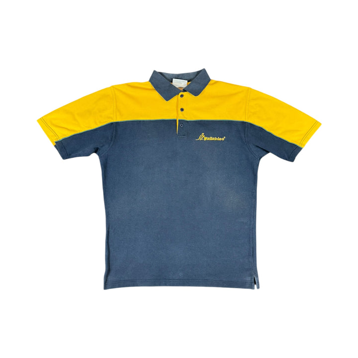 1990s Australia Wallabies Rugby Team Polo Shirt - 9/10 - (XL)