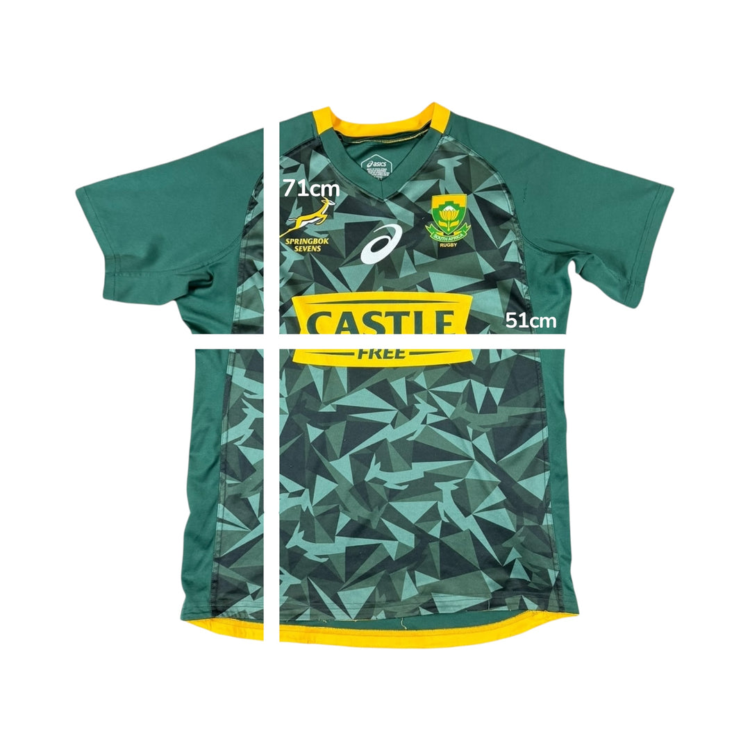 2018 South Africa Springboks Sevens Asics Home Shirt - 6/10 - (L)