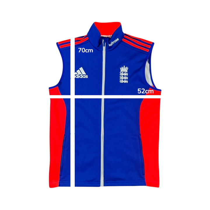 2015-16 England Cricket Adidas Gillet Jacket Player Issue - 10/10 - (M)