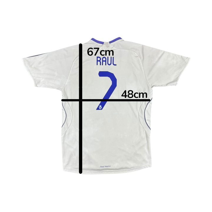 2007-08 Real Madrid Adidas Home Shirt #7 RAUL - 7/10 - (13-14 Years)